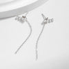 S925 Silver Pearl Inlaid Lady Earrings
