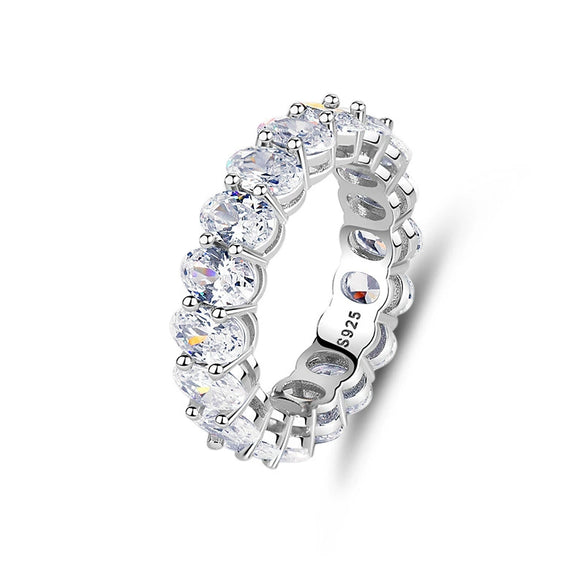 S925 Silver Pigeon Ring Women's Geometric Zircon Ring