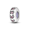 S925 Silver Plated Diy Bracelet And Necklace With Colorful Love Fixed Clip Beads And Dripping Oil Design