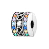 S925 Silver Plated Diy Bracelet And Necklace With Colorful Love Fixed Clip Beads And Dripping Oil Design