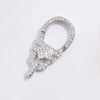 S925 Silver Square Buckle Zirconia Fashion Connection Buckle For Bracelet Necklace