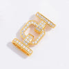 S925 Silver Square Buckle Zirconia Fashion Connection Buckle For Bracelet Necklace