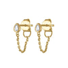S925 Silver Water Drop Zircon Punk Earrings For Women