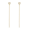 S925 Silver Women's Ear Wire Zircon Long Tassel Earrings Geometric Pattern