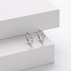S925 Sterling Silver Allmatch Wave Ushape Electroplated Women's Earrings