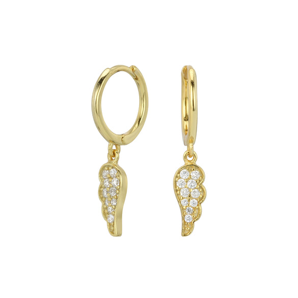 S925 Sterling Silver Angel Wings Women's Fashion Earrings