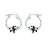 S925 Sterling Silver Animal Zodiac Earrings With Electroplating