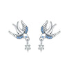 S925 Sterling Silver Animal Zodiac Earrings With Electroplating