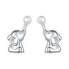 S925 Sterling Silver Animal Zodiac Earrings With Electroplating