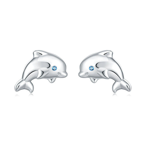 S925 Sterling Silver Animal Zodiac Earrings With Electroplating