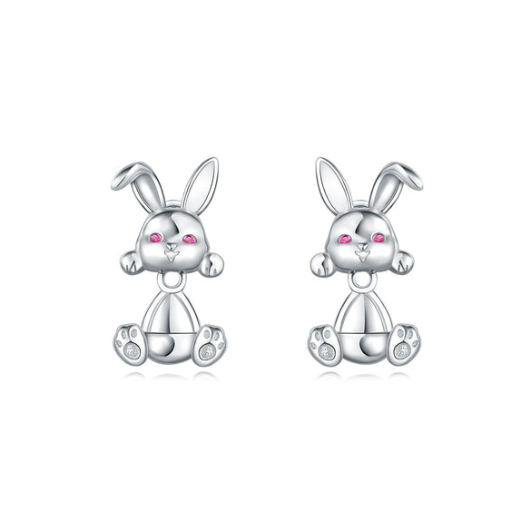 S925 Sterling Silver Animal Zodiac Earrings With Electroplating