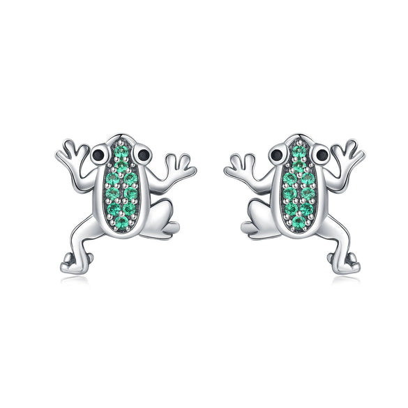 S925 Sterling Silver Animal Zodiac Earrings With Electroplating