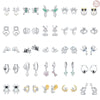 S925 Sterling Silver Animal Zodiac Earrings With Electroplating