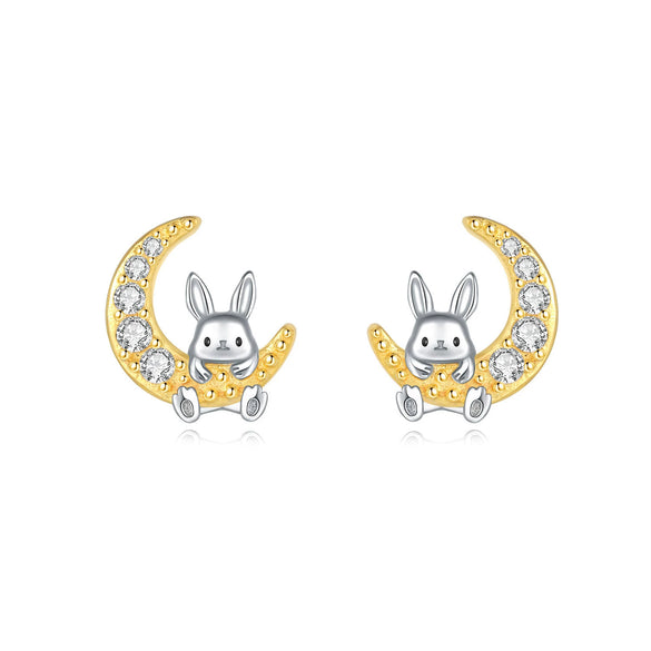 S925 Sterling Silver Animal Zodiac Earrings With Electroplating