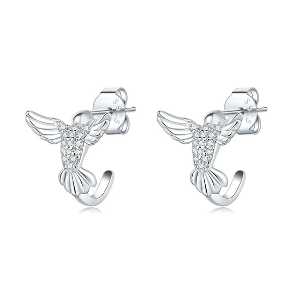 S925 Sterling Silver Animal Zodiac Earrings With Electroplating