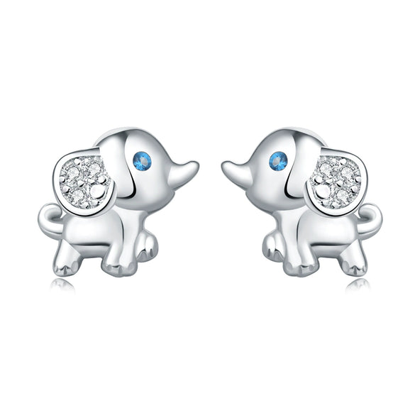 S925 Sterling Silver Animal Zodiac Earrings With Electroplating