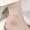 S925 Sterling Silver Anklet With Star Shape And Constellation Pattern Electroplated Jewelry