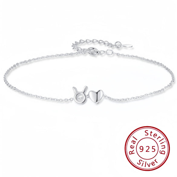 S925 Sterling Silver Anklet With Star Shape And Constellation Pattern Electroplated Jewelry