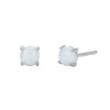 S925 Sterling Silver Australian Gemstone Women's Mini Cute Artistic Fresh Colorful Simple Allmatch Ushape Earrings With Electroplating