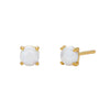 S925 Sterling Silver Australian Gemstone Women's Mini Cute Artistic Fresh Colorful Simple Allmatch Ushape Earrings With Electroplating