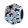 S925 Sterling Silver Beaded Leaf Clover Rose Pendant Diy Bracelet Jewelry Accessories With Epoxy Process