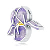 S925 Sterling Silver Beaded Leaf Clover Rose Pendant Diy Bracelet Jewelry Accessories With Epoxy Process