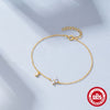 S925 Sterling Silver Blue Opal Fourleaf Clover Bracelet With Diamondstudded And Electroplated Design Niche Minimalist Style For Women