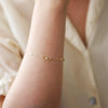 S925 Sterling Silver Bow And Flower Patterned Bracelet For Women 14K Gold Plated
