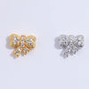 S925 Sterling Silver Bow Beaded Zirconia Jewelry Accessories For Bracelet And Necklace
