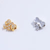 S925 Sterling Silver Bow Beaded Zirconia Jewelry Accessories For Bracelet And Necklace