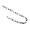 S925 Sterling Silver Bracelet Figaro Hiphop Geometric Electroplated For Men And Women