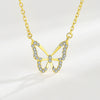 S925 Sterling Silver Butterfly Clavicle Necklace With Geometric Animal Style Pendant Fashion Jewelry