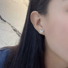 S925 Sterling Silver Butterfly Geometry Earrings With Electroplated Retro Elegant Minimalist Design For Women