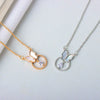 S925 Sterling Silver Butterfly Pendant Necklace With Mixed Gem Electroplated Cross Chain Simple Elegant Clavicle Necklace For Women