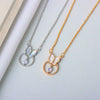 S925 Sterling Silver Butterfly Pendant Necklace With Mixed Gem Electroplated Cross Chain Simple Elegant Clavicle Necklace For Women