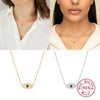 S925 Sterling Silver Classic Blue Eyes Diamond Devil's Eye Pendant Clavicle Necklace With Geometric Design And Environmental Protection Electroplating