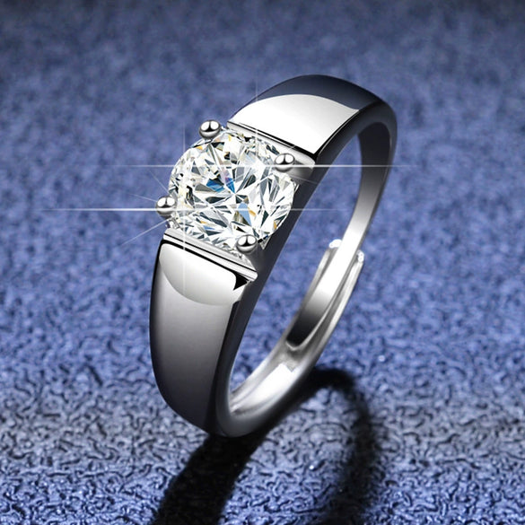 S925 Sterling Silver Constellation Moissanite Ring For Women Simple Style