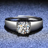 S925 Sterling Silver Constellation Moissanite Ring For Women Simple Style