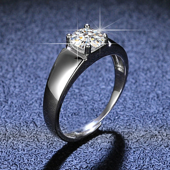S925 Sterling Silver Constellation Moissanite Ring For Women Simple Style