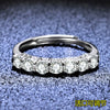 S925 Sterling Silver Constellation Moissanite Ring Light Luxury Hollow Fourclaw Classic Crown For Women