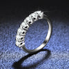 S925 Sterling Silver Constellation Moissanite Ring Light Luxury Hollow Fourclaw Classic Crown For Women