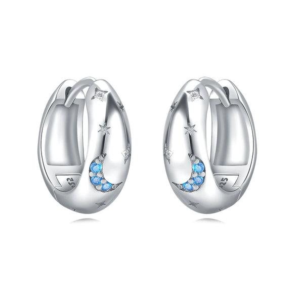 S925 Sterling Silver Cross And Heart Shape Electroplated Women's Earrings