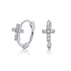 S925 Sterling Silver Cross Ear Buckle Earrings With Ushape Letters Numbers Text And Electroplating For Women