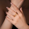S925 Sterling Silver Crosswrapped Geometric Ring With Electroplating Platinum Or 18K Gold For Women And Unisex