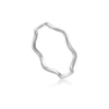 S925 Sterling Silver Crosswrapped Geometric Ring With Electroplating Platinum Or 18K Gold For Women And Unisex
