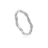 S925 Sterling Silver Crosswrapped Geometric Ring With Electroplating Platinum Or 18K Gold For Women And Unisex