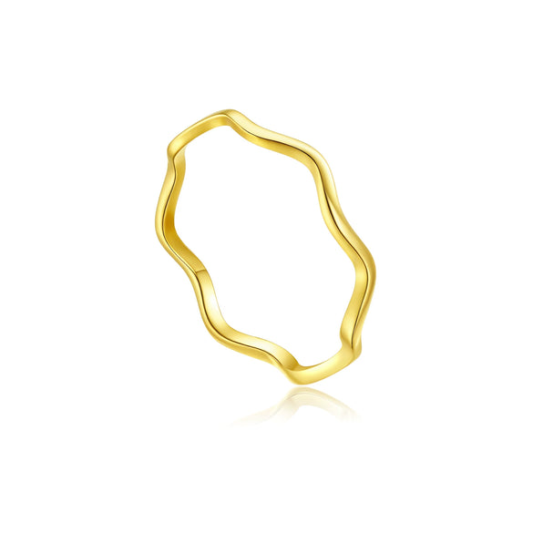 S925 Sterling Silver Crosswrapped Geometric Ring With Electroplating Platinum Or 18K Gold For Women And Unisex
