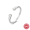 S925 Sterling Silver Curved Petal Single Row Diamondencrusted Luxury Stacked Open Ring With Real Gold Electroplating And Geometric Design For Women