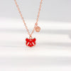 S925 Sterling Silver Cute Tiger Pendant Necklace With Temperature Discoloration Geometric Zodiac Style For Women