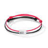 S925 Sterling Silver Double Happiness Couple Bracelet Simple Minimalist Hand Rope Bracelet For Men And Women With Letter Text Charm
